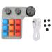 Mini Custom Keypad 9 Keys 3 Knobs Programmable RGB Backlit Programming Macro Keypad for Computer Gaming Software
