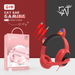 The new headset wired gaming headset G19 laptop mobile gaming headset Red