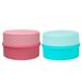 2 Pack Silicone Travel Bottles Toiletry Containers for Travel Leakproof with Sealed Lids and Spoon Travel Jars for Creams Refillable Lotion Small Travel Size Bottles ContainerStyle:Style 3;