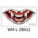 Home Decor In Clearance 2023 New Halloween Prank Makeup Temporary Halloween Clown Horror Mouth Stickers Removable And Realistic Temporary Kit Halloween Makeup Props