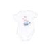 Rabbit Skins Short Sleeve Onesie: White Solid Bottoms - Kids Girl's Size Medium