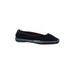 Zara Flats: Slip-on Platform Casual Blue Print Shoes - Women's Size 39 - Almond Toe