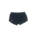 Under Armour Athletic Shorts: Blue Solid Activewear - Women's Size Large