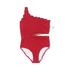 Old Navy One Piece Swimsuit: Red Solid Sporting & Activewear - Kids Girl's Size X-Large