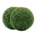 Fatherâ€™s Day Clearance 2 PCS 15.7 Inch Artificial Boxwood Topiary Balls Faux Plants Decorative Balls for Indoor Outdoor Garden Wedding Balcony Backyard Front Porch Patio Home Decor