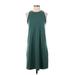 A New Day Casual Dress - Shift Crew Neck Sleeveless: Green Solid Dresses - Women's Size Small