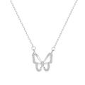 Fashion Butterfly Necklace Rhinestone Chain Clavicle Necklace Jewelry W9R1