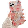Compatible with iPhone 11 Pro Case Floral Cute Fashion Clear for Men Women Girls with 360 Degree Rotating Ring Kickstand Soft TPU Shockproof Cover Designed for iPhone 11 Pro 5.8 Butterfly