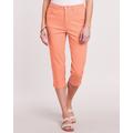 Blair Women's DenimEase™ Classic 5-Pocket Capris - Orange - 12P - Petite