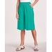 Blair Women's Crinkle Calcutta Cloth Split Skirt - Green - 2XL - Womens