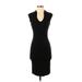 Rolla Coster Casual Dress - Midi: Black Solid Dresses - Women's Size Small