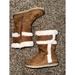 Michael Kors Shoes | Michael Kors Mk Alina 3 Faux Fur Chestnut Brown Kids Girls Suede Boot Size 11 | Color: Brown/White | Size: 11g