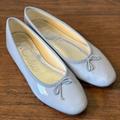 J. Crew Shoes | J. Crew Zoe Ballet Flats In Leather Icy Blue | Color: Blue | Size: 8