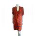 Anthropologie Dresses | Anthropologie Moulinette Soeurs Silk Shirt Dress Button Up Vneck Size 12 Red | Color: Red | Size: 12