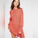 Free People Dresses | Free People On A Boat Fisherman's Cable Knit Sweater Dress | Color: Orange/Red | Size: Xs