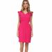 Kate Spade Dresses | Kate Spade Pink Crepe Fluid Frill Dress Size 4 | Color: Pink | Size: 4