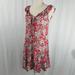 American Eagle Outfitters Dresses | American Eagle Outfitters Red Floral Dress Sz Xs | Color: Red/White | Size: Xs