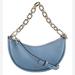 Kate Spade Bags | Kate Spade Morning Sky Blue Pebbled Leather Smile Small Crossbody | Color: Blue | Size: Os