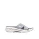 Skechers Go Walk Arch Fit Two Tone Knit Slide - Grey Textile, Grey, Size 3, Women