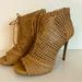 Jessica Simpson Shoes | Boho Woven Heels By Jessica Simpson In Light Tan Color With Laces. Sz 8 | Color: Tan | Size: 8