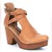Free People Shoes | Free People Cedar Leather Buckle Platform Wood Clogs Size 10 New | Color: Brown/Tan | Size: 10