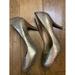 Jessica Simpson Shoes | Jessica Simpson Gold Scaled Closed Toe Heels 8 1/2 | Color: Gold | Size: 8.5