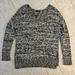 American Eagle Outfitters Sweaters | American Eagle Outfitters Sweater Womens Large Black White Metallic Silver Euc | Color: Black/White | Size: L