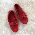 J. Crew Shoes | J. Crew Suede Driving Moccasin | Color: Red | Size: 7.5