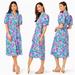 Lilly Pulitzer Dresses | Lilly Pulitzer Tassie Midi Dress Floral Mandevilla Baby Paradise Petals Size 4 | Color: Blue/Pink | Size: 4