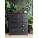 Victorian gothic style large chest of drawers