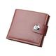 YYUFTTG Cartera de Hombre Men's Wallet Wallets for Men Made of Natural Leather，Men's Card Holder Wallet (Color : Brown)