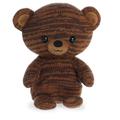 Aurora® Snuggly Cozyroos™ Bear Stuffed Animal - Tactile Stimulation - Irresistible Cuteness - Brown 9 Inches