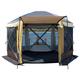 Hexagon Tent, Automatic Tent, Windproof Outdoor Camping Tent, 4 Season Outdoor Camping & Hunting Tent,Family Cabin Tents,Easy Set Up,Family Tent for Camp (double door) Double the