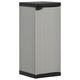 Tidyard Outdoor Storage Cabinet Garden Storage Container Tool Storage Chest Garden Furniture Utility Chest Organiser with 1 Shelf Grey and Black 35x40x85 cm Outdoor Storage Boxes