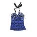 Calvin Klein Swimsuit Top Blue Batik Swimwear - New - Women's Size X-Small