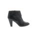 Sofft Ankle Boots: Black Solid Shoes - Women's Size 8 1/2 - Round Toe