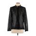 misook Jacket: Below Hip Black Print Jackets & Outerwear - Women's Size Large