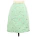 Lilly Pulitzer Casual A-Line Skirt Knee Length: Green Print Bottoms - Women's Size 8