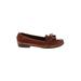 Cole Haan Flats: Slip-on Chunky Heel Casual Brown Print Shoes - Women's Size 9 - Almond Toe