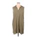 Lulus Casual Dress - Shirtdress: Green Dresses - Women's Size 1X