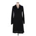 Jones New York Signature Casual Dress - Sweater Dress: Black Dresses - Women's Size X-Large