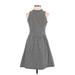 Xhilaration Casual Dress - A-Line High Neck Sleeveless: Gray Dresses - Women's Size Small