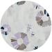 Indigo Round 7' Area Rug - Art Hide Round Shibori Cowhide Area Rug in Brown/Gray/White Cowhide, Latex | Wayfair ARTSHICRGLAV213