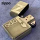 Zippo Lighter Armor Zippo Logo Fine Processing Gold Tank Collection in box