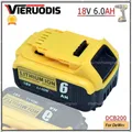 18V 5Ah 6Ah 18650 Lithium Battery for DeWalt power Tools DCB184 DCB200 rechargeable electric tool