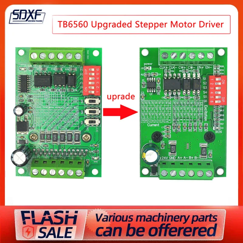 Tb6560 Upgrade-Version tb6600 nema17/nema23 Schrittmotor treiber treiber platine 3a 32 Unterteilung nicht leicht zu brennen Image