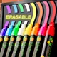 8 Pcs/Set Highlighter Pen Fluorescent Colored Markers 6mm Erasable Chalk Marker for LED Advertising