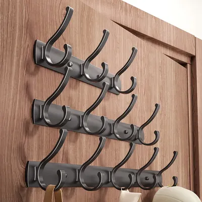 Black White Wall Hook Coat Racks Key Bag Clothes Hat Robe Hook Hanger Carrying Vintage Wall Hooks To Screw Bathroom Hanging Hook