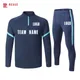 Football Tracksuit Men Child Soccer Zipped Jacket And Pants Winter Spring Thermal Training Set Can