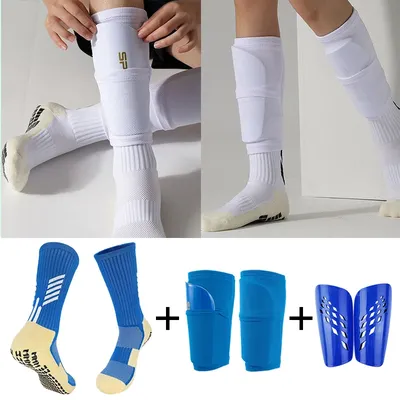 Equipment Football Shin Guards Set Adults Kids Sports Legging Cover Outdoor Protection Gear Non Slip